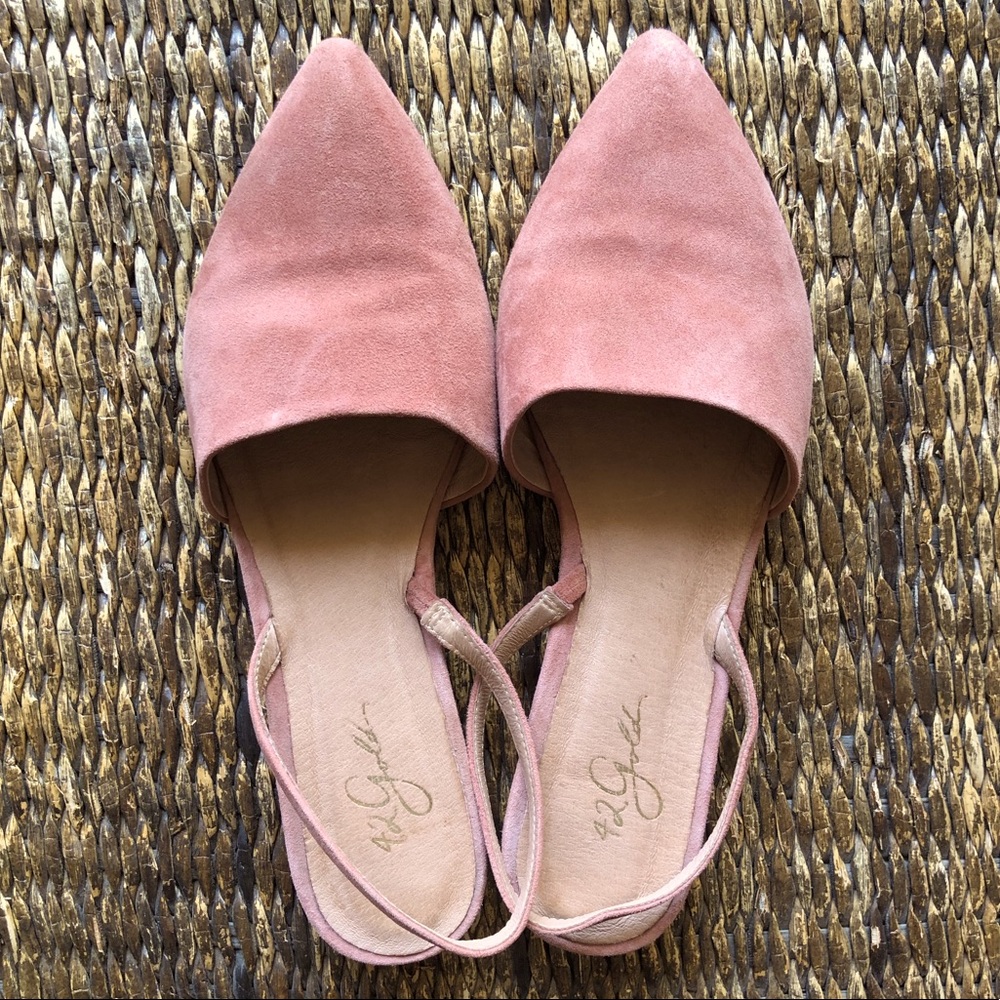 Pink Clay Slingback Mules